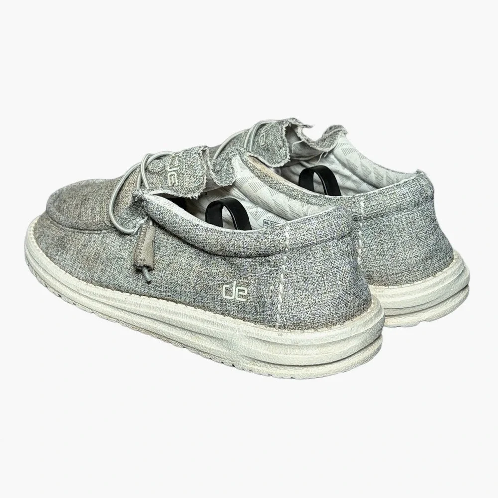 Hey Dude Wally Linen Light Grey Casual Shoes Mens US‎ 10